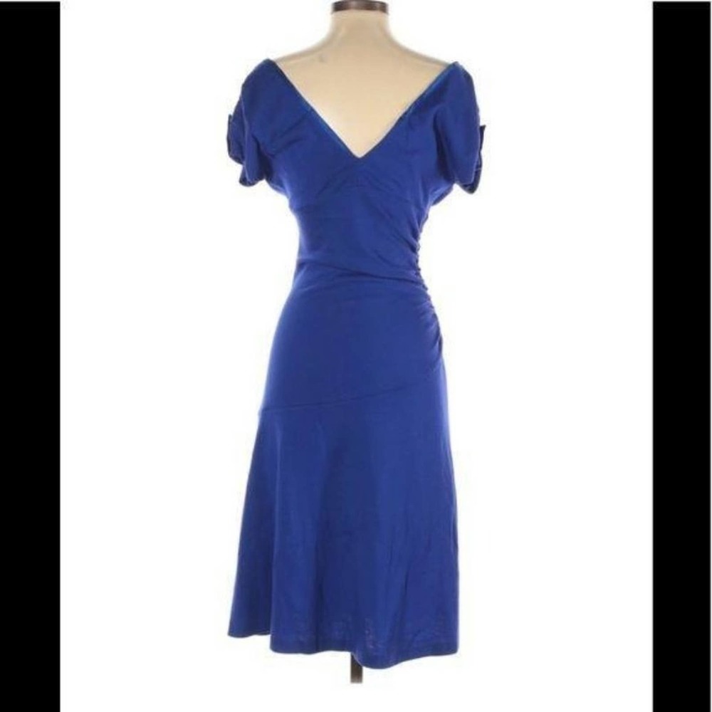 Diane von Furstenberg Mula wool dress blue 4 - Picture 3 of 9